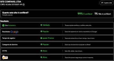 Site verificado e verdadeiro:n19com